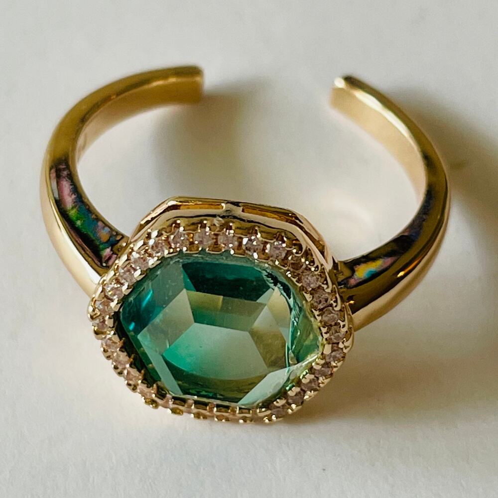 Joy Drasvecky Chloe Jade Gemstone Ring 6-8 - Picture 6 of 10